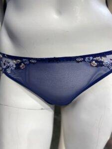 blue lingerie